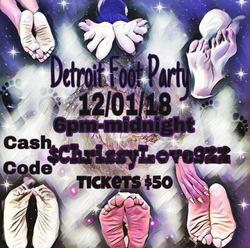 THIS WEEKEND!!! You, me and all my lovely foot model friends at THE HOTTEST PARTY OF 2018.  FEETURIN