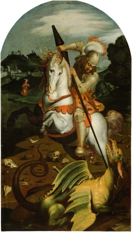 St. George Slaying the Dragon, Hans Georg Geiger von Geigerfeld, ca. 1641