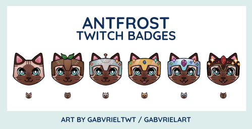 many thanks to antfrost for hiring me to draw his twitch badges :’DD be on the look out for th