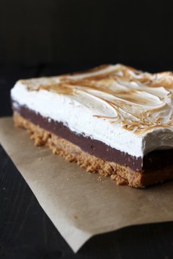 Sweetoothgirl:    S’mores Fudge Bars  