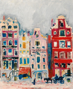 barcarole:  Maisons à Amsterdam, Kees van Dongen, 1907. 