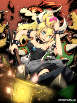 zorklo: 峰田ナオキ | クッパ姫 ※Permission to upload this was given by the artist. Do not remove the source or reprint without permission.  my queen &lt;3