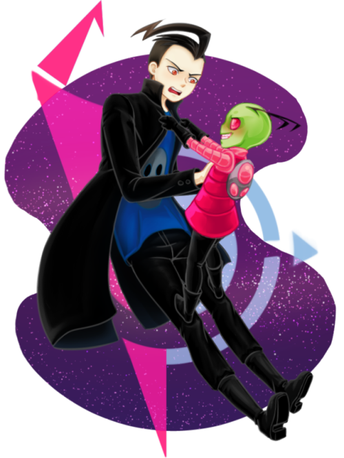 karinyan-artblog:  Mis ships y OTPs homo de cartoons para niños uwu <3 (Cuyos personajes canonmente tienen forma antropomorfa (???))Organizados según la fecha de emisión del primer episodio xdZaDr (Invasor Zim) OTP! y fue en la que más me duró