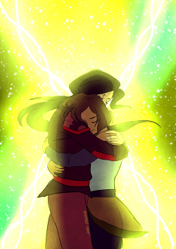 bambz-art:  A real quick Korrasami because of the finale. It was beautiful. It was just so beautiful. 