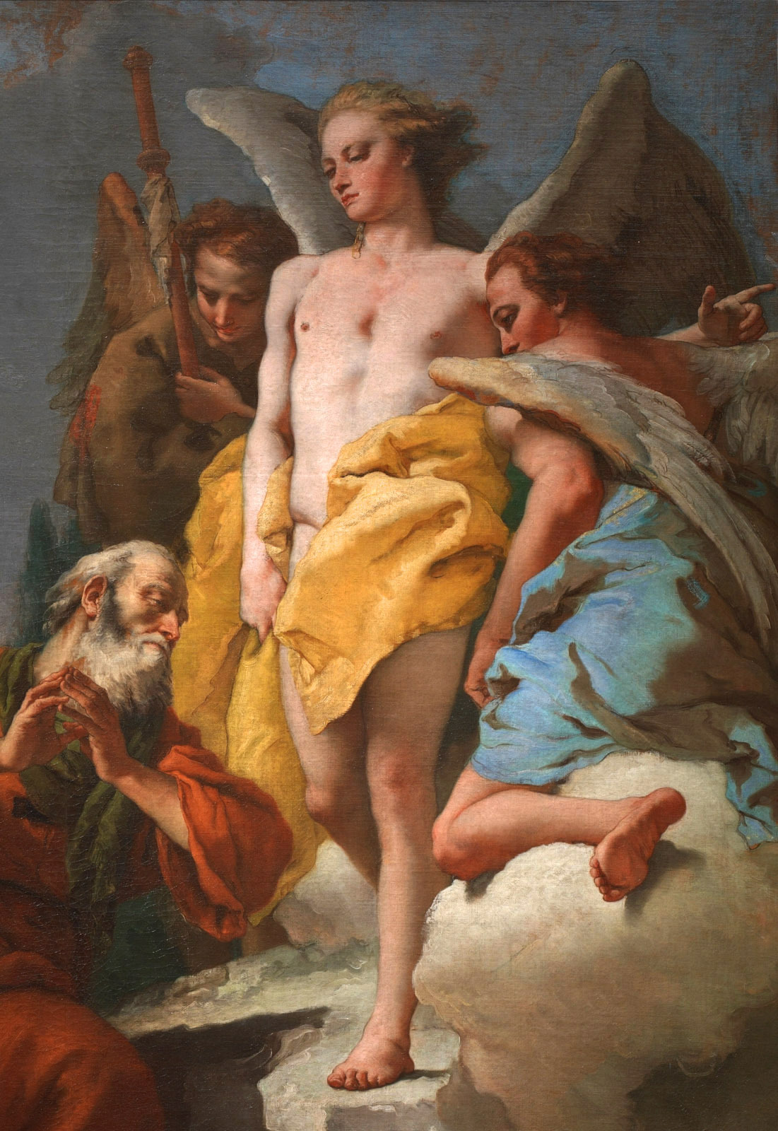 stonemen:  Giambattista Tiepolo. Abraham y los tres ángeles (detalle). 1770. Museo