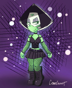Here’s A Patreon Poll Winner From A Little While Ago - Goth Peridot!