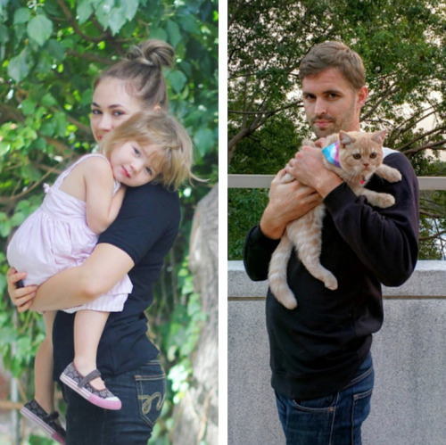 mymodernmet:  Brother Hilariously Recreates Twin Sister’s Family Photos by Replacing Kids With a Cat 