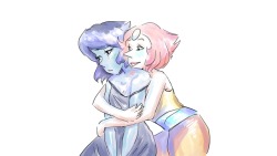 juliabohorquez:    Pearl and Lapis  Sketch  !!!!!!!!