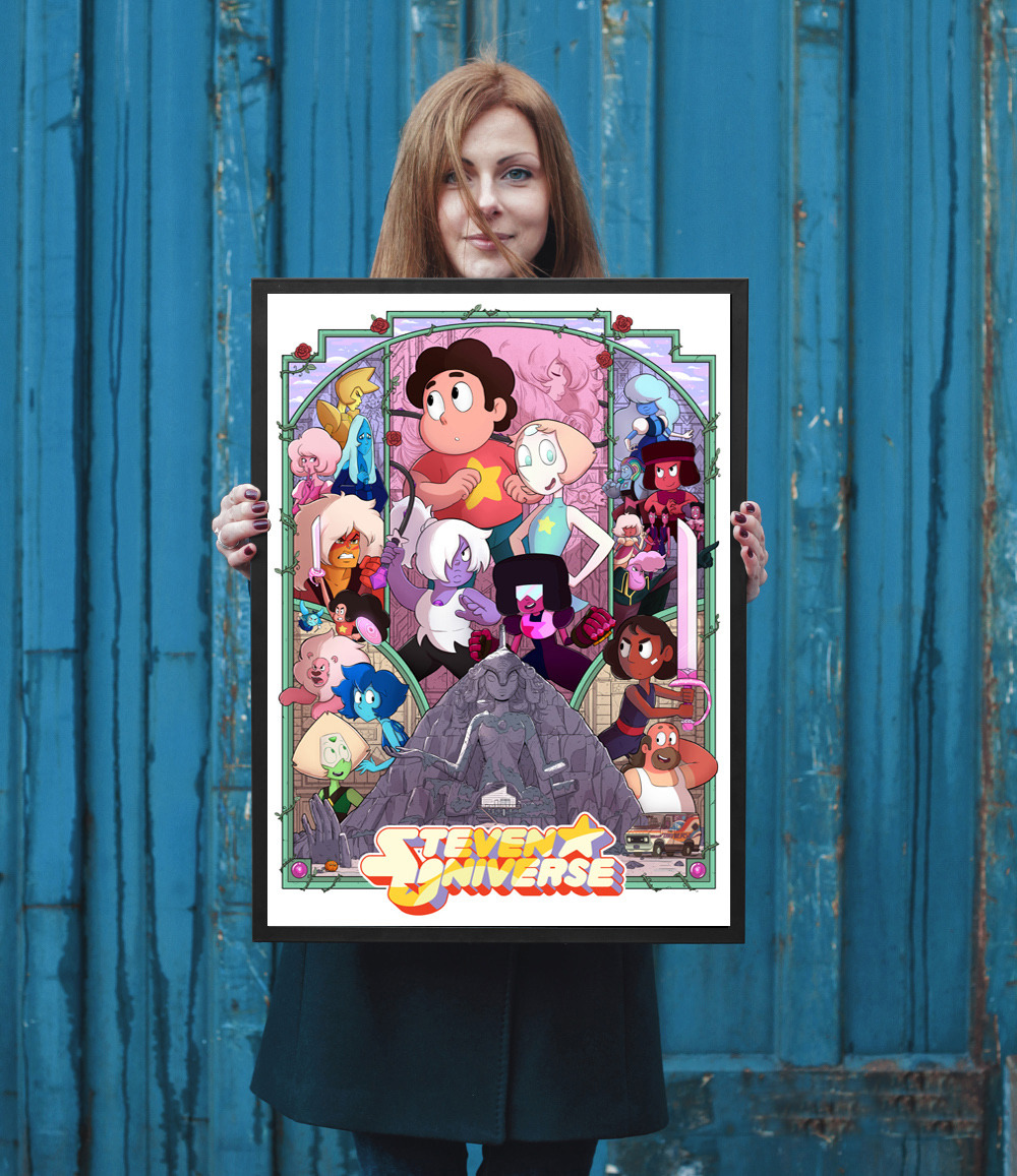 cubedcoconut: It’s done! I finally finished my big SU print!!  I’m really excited