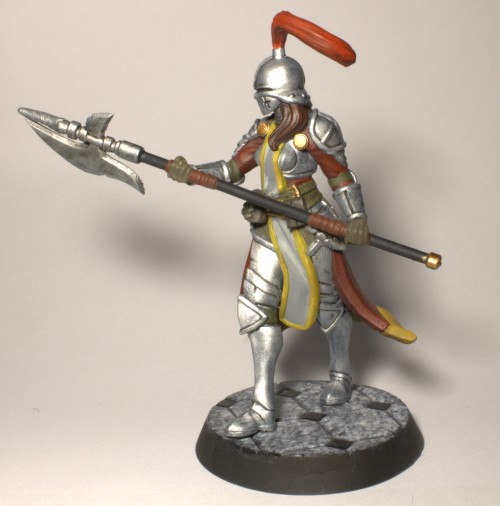 Painted Up A Knight... Somewhat Recently, Then Took A While Longer To Figure Out How To Paint Her Base.