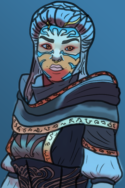 strangeandcallous:I tried a new way of coloring for Na’ane.