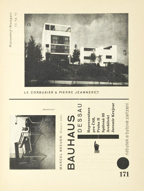 design-is-fine:Karel Teige, editorial about Weissenhof dwelling Stuttgart, 1927-28. 