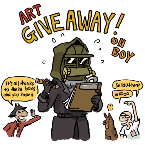 fanartcity:Here we are!! MILESTONE HIT! I promised an art giveaway, and boy-howdy are we gonna do it