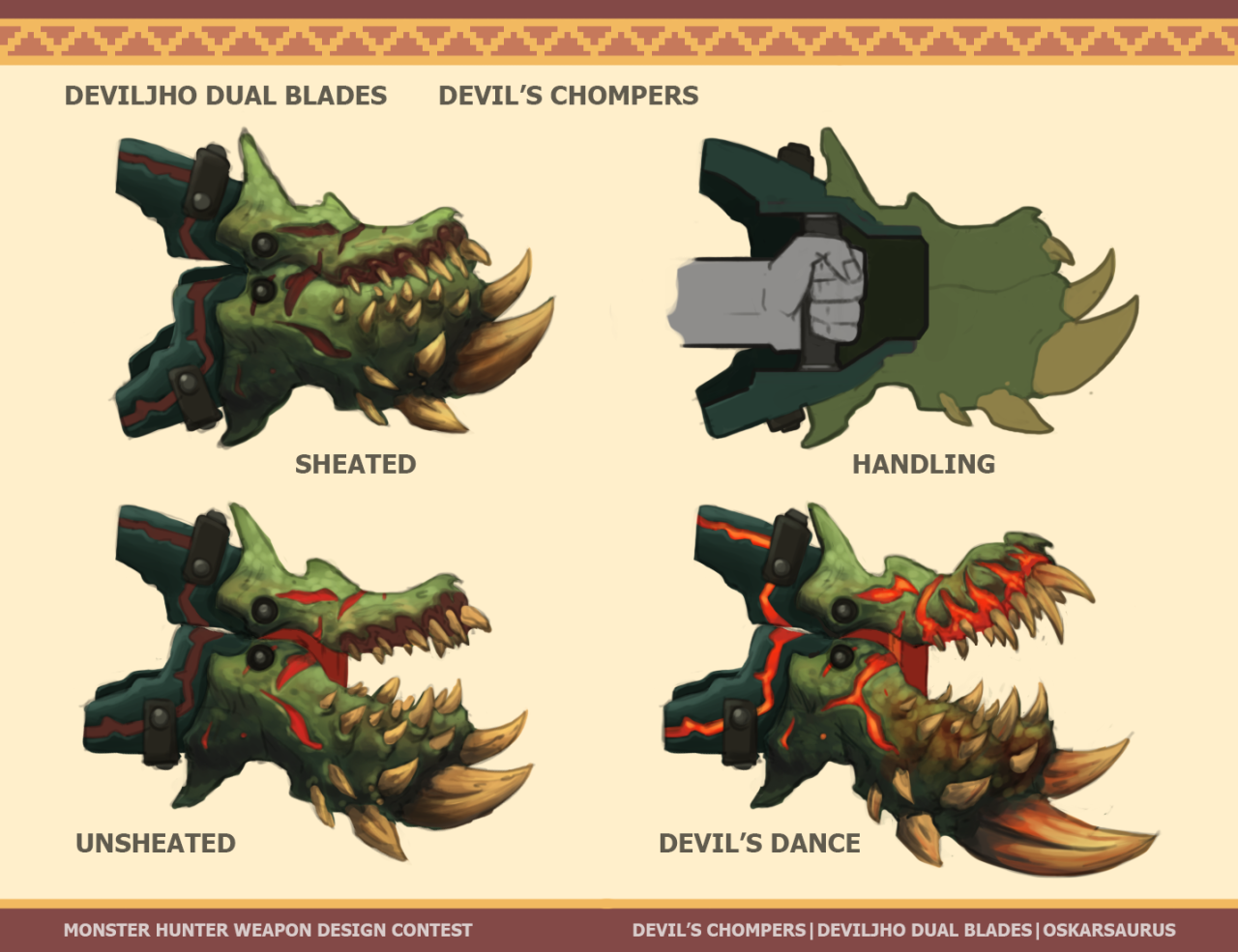 Monster Hunter Black Diablos Armor (Dual Sword) by Gegopat on DeviantArt