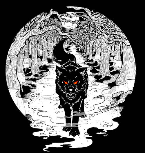 artandahalf:Black Wolf~