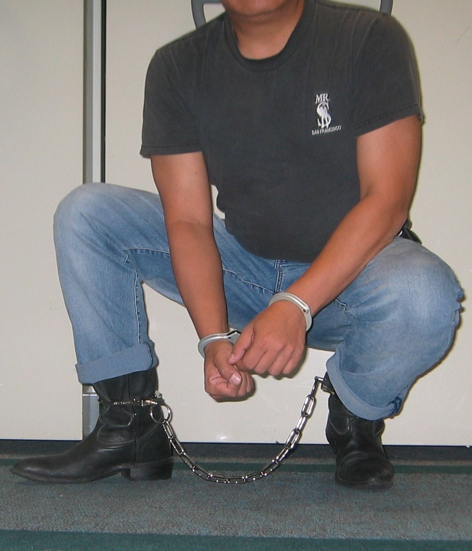 asiancuffs:  Cowboy boots in chains 
