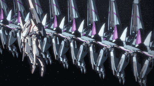 kapitannemosworld:  This is the awe inspiring 256 Garde frame formation from Knights