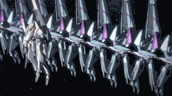kapitannemosworld:  This is the awe inspiring 256 Garde frame formation from Knights of Sidonia.