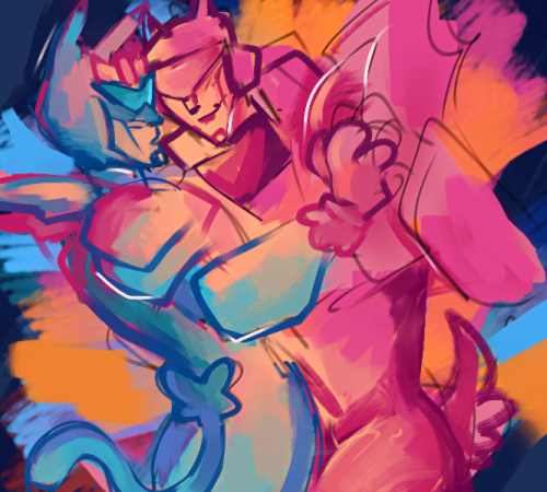 I Think They Kiss (art For Me And My Friend Eddies Au)