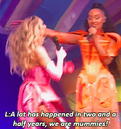 Perrie And Leigh-Anne At The Conffetti Tour
