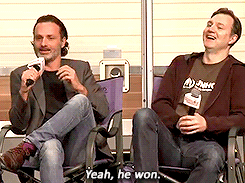 rossymarquand:  Andrew Lincoln & David Morrissey at Walker Stalker Con Atlanta | November 1, 2015 