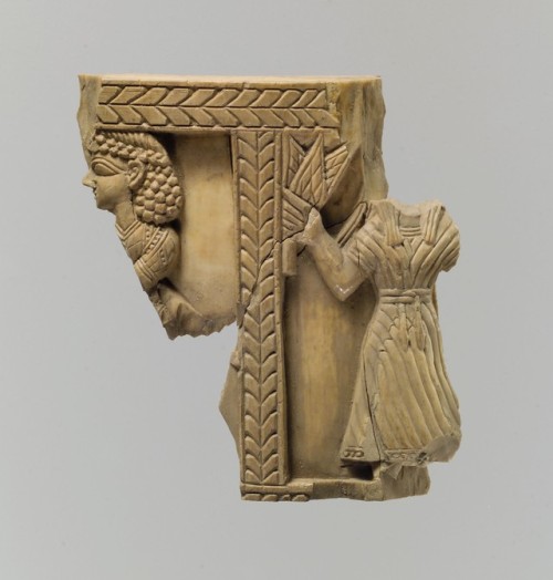 the-met-art: Cylindrical box fragment with female figures via Ancient Near Eastern ArtMedium: IvoryRogers Fund, 1954 Metropolitan Museum of Art, New York, NY http://www.metmuseum.org/art/collection/search/324326 