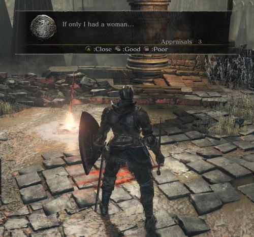 lmthebest:not even dark souls 3 is free from tfwnogf jokes