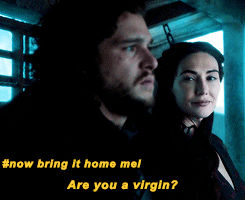 kitty-in-training:  gameoflulz:  Game of Thrones S05E01 - Melisandre &amp; Jon