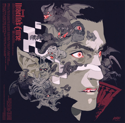 Back Cover Art for the Castlevania III: Dracula’s Curse Original Soundtrack for Mondo Tees releasing