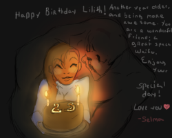 lady-zemmy: To my amazing, and very special best friend @luluthir HAPPY BIRTHDAY WAIFU  &lt;3333333333333333333333333333333333333333333333333333333333333