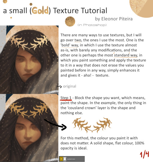 eleonorpiteira:a small Texture TutorialI’ve been asked a few times about how I use textures, e