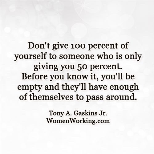I think I would’ve even been lucky to have 50% at any one point…but this is so poignant