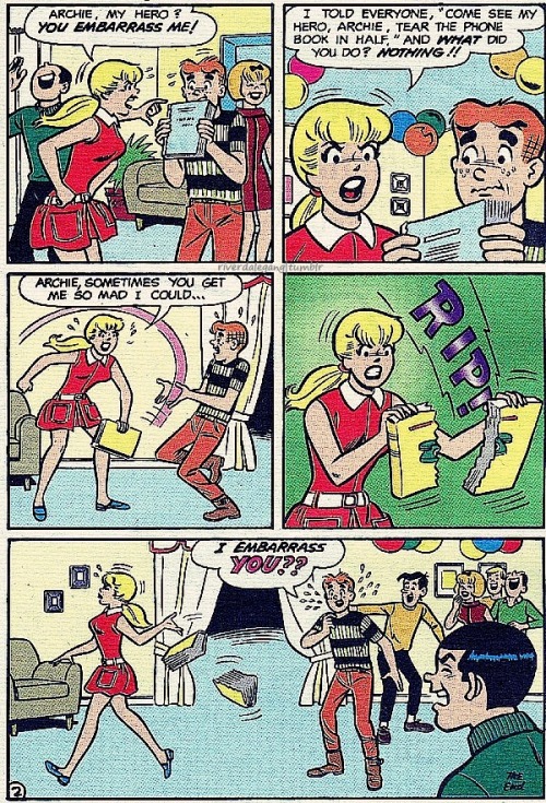 (Reprinted in Betty and Veronica Double Digest, Issue #123) Betty kicks ass, again