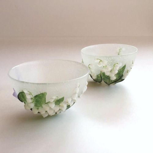 japanese-plants:Lily of the valley glassware by Tae Okada