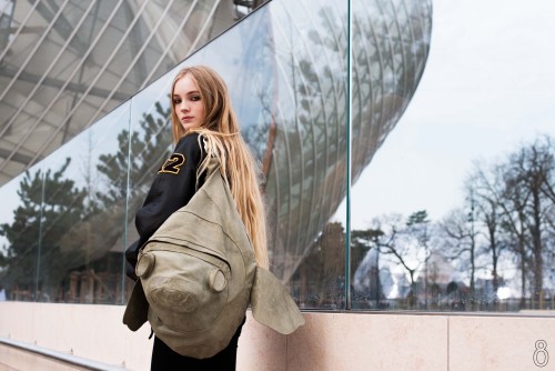 Lucan Gillespie after Louis Vuitton FW15 in Paris.