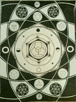 psychedelic-aliens:  “The knowledge of which geometry aims is the knowledge of the eternal”- PlatoArt by me
