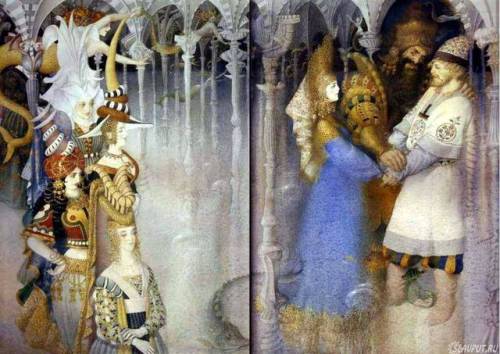 russianfolklore: Gennady Spirin’s illustration for bylina “Sadko”.