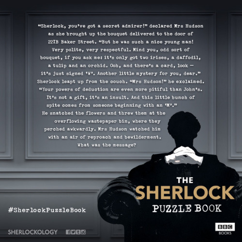 #SherlockPuzzleBook Day Six! The Language of Flowers? PRE-ORDER your copy, out TOMORROW! http://po.s