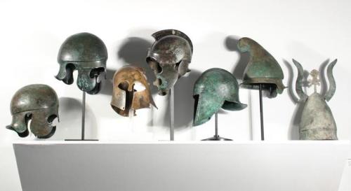 rodonnell-hixenbaugh:Ancient Greek Helmets