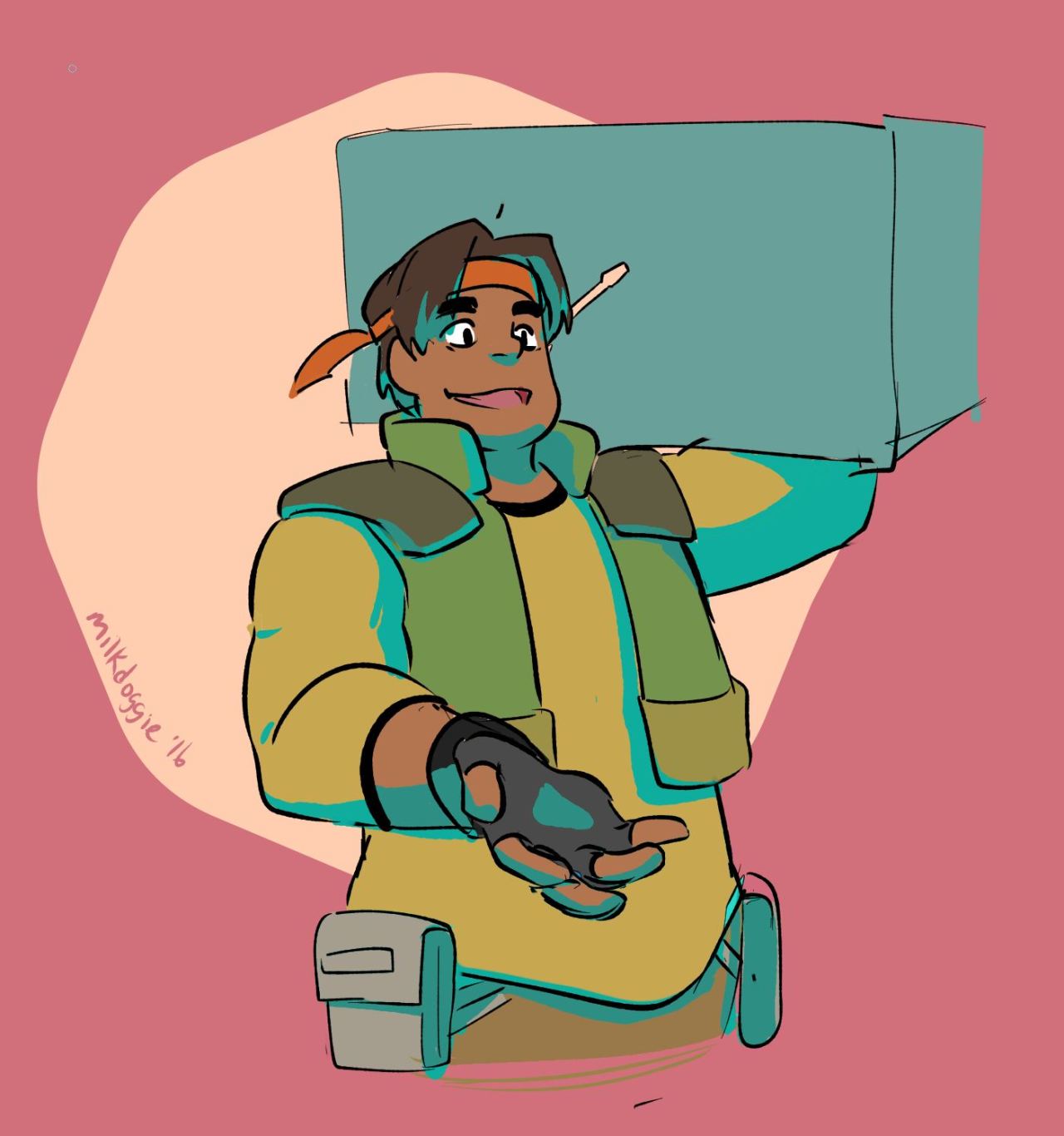 milkdoggie:  Pidge n’ Rover and a Hunk 