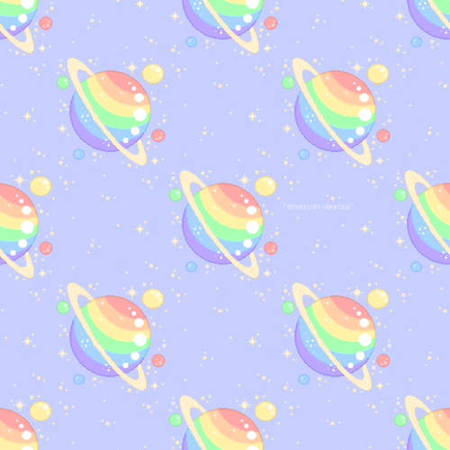 stardust-specks:Seamless repeating background of my pride planets! Use with credit; don’t dele
