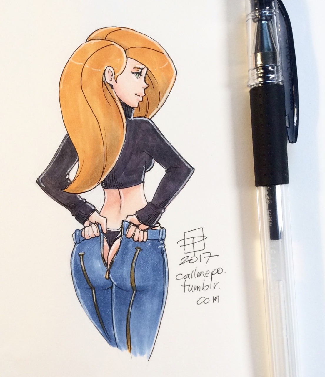 callmepo:More zipper ass jeans tiny doodles. ;9