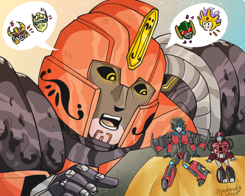 Mars Loves To Gossip With One Of The Few Cybertronians Who Can Hear Him. The Tea Has To Be Shared.