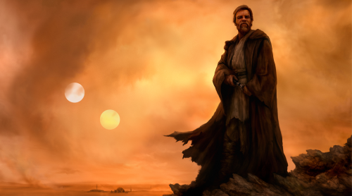 dyingsighs:Kenobi excerpt #4 - Analogy of Tatooine’s Suns: Anakin & Obi-Wan. I was reading along