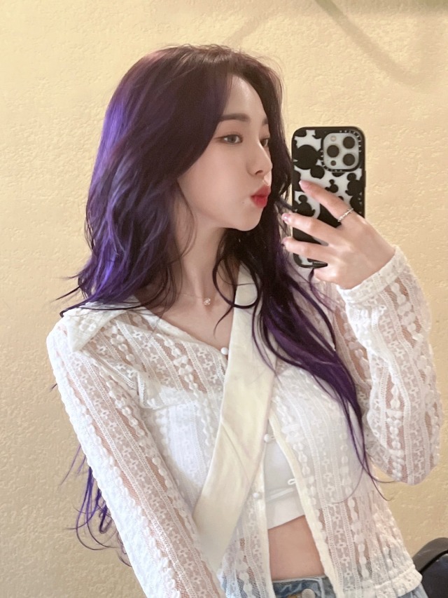 [TWITTER] 220428 aespa_official: 💜💟👾😈🦄🍇