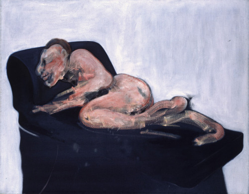 Francis Bacon (Irish-English, 1909-1992, b. Dublin, Ireland) - Sleeping Figure, 1959, Paintings: Oil