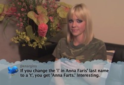 ofandrea:  Celebrities read mean tweets,