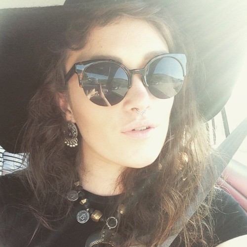 It&rsquo;s only Wednesday and we&rsquo;re stuck in festival traffic #selfie #pierced #fblogg