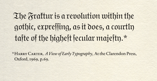 set in monotype wittenburger fraktur—for more info vide ‹piteous progeny›; footnote set in linotype 