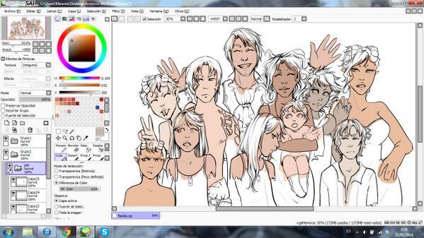 Omg, too much people, i&rsquo;m dying with colouring ToT They are all new ocs